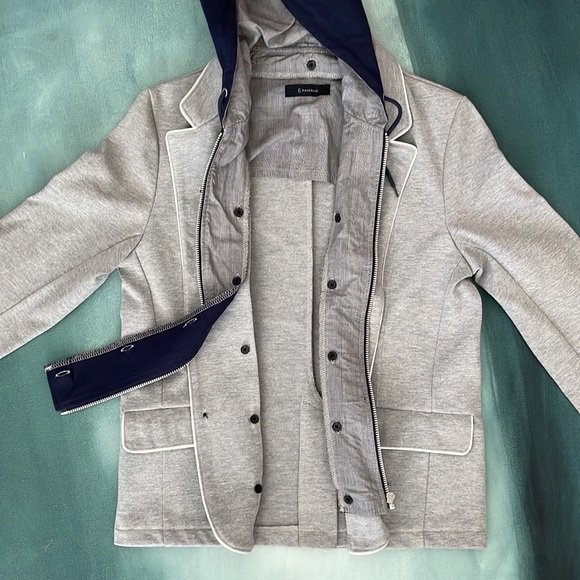 G Rageblue Two Layer Hoodie Blazer Jacket - Picture 15 of 15